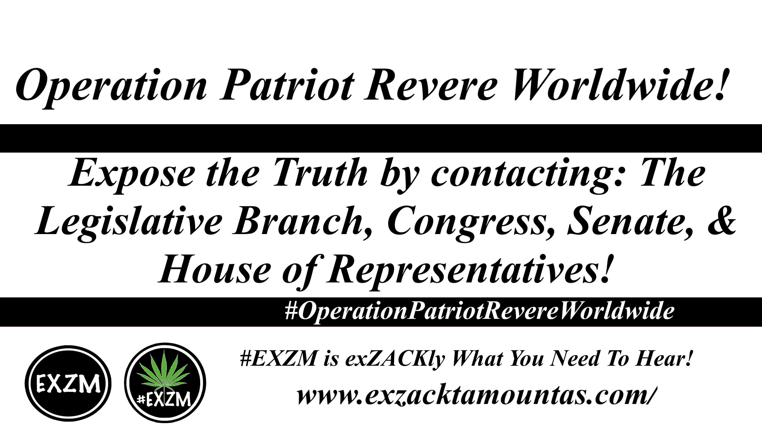 EXZM Operation Patriot Revere Worldwide 11 1 2019