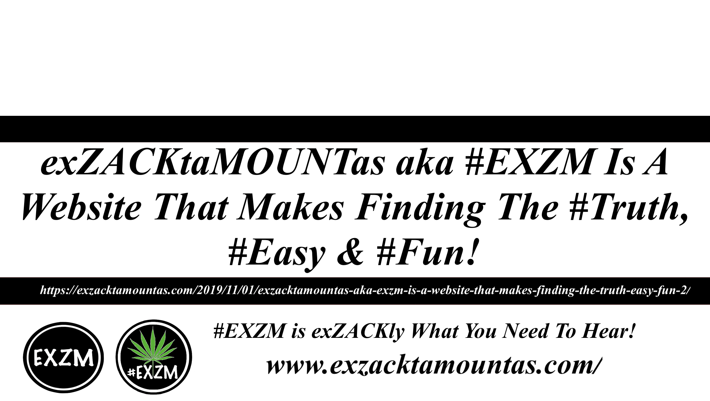 EXZM website post 11 1 2019
