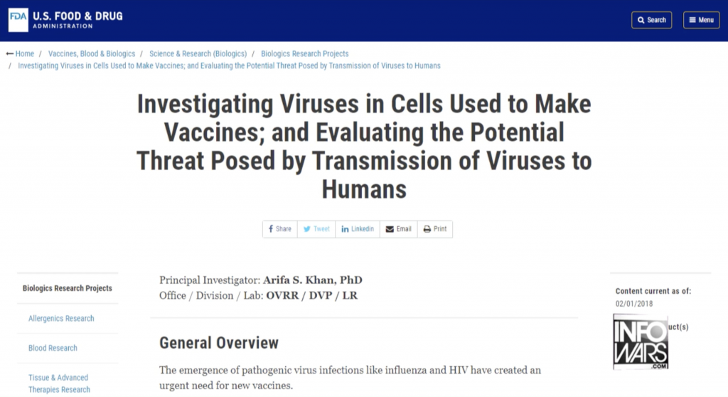 Investigating viruses in Vaccines 10 30 2019 1