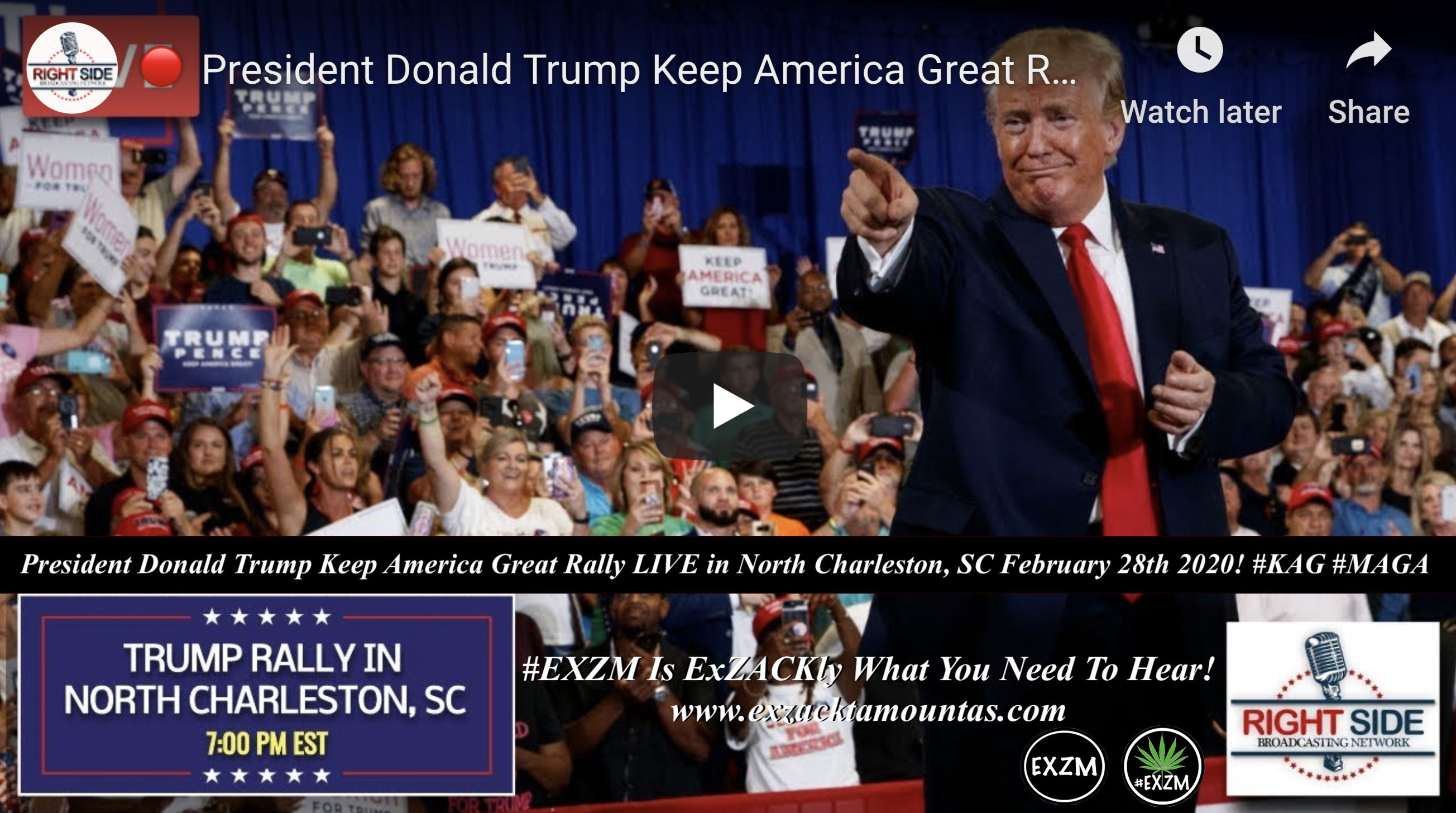 Donald Trump KAG MAGA North Charleston, SC Feb 28th 2020