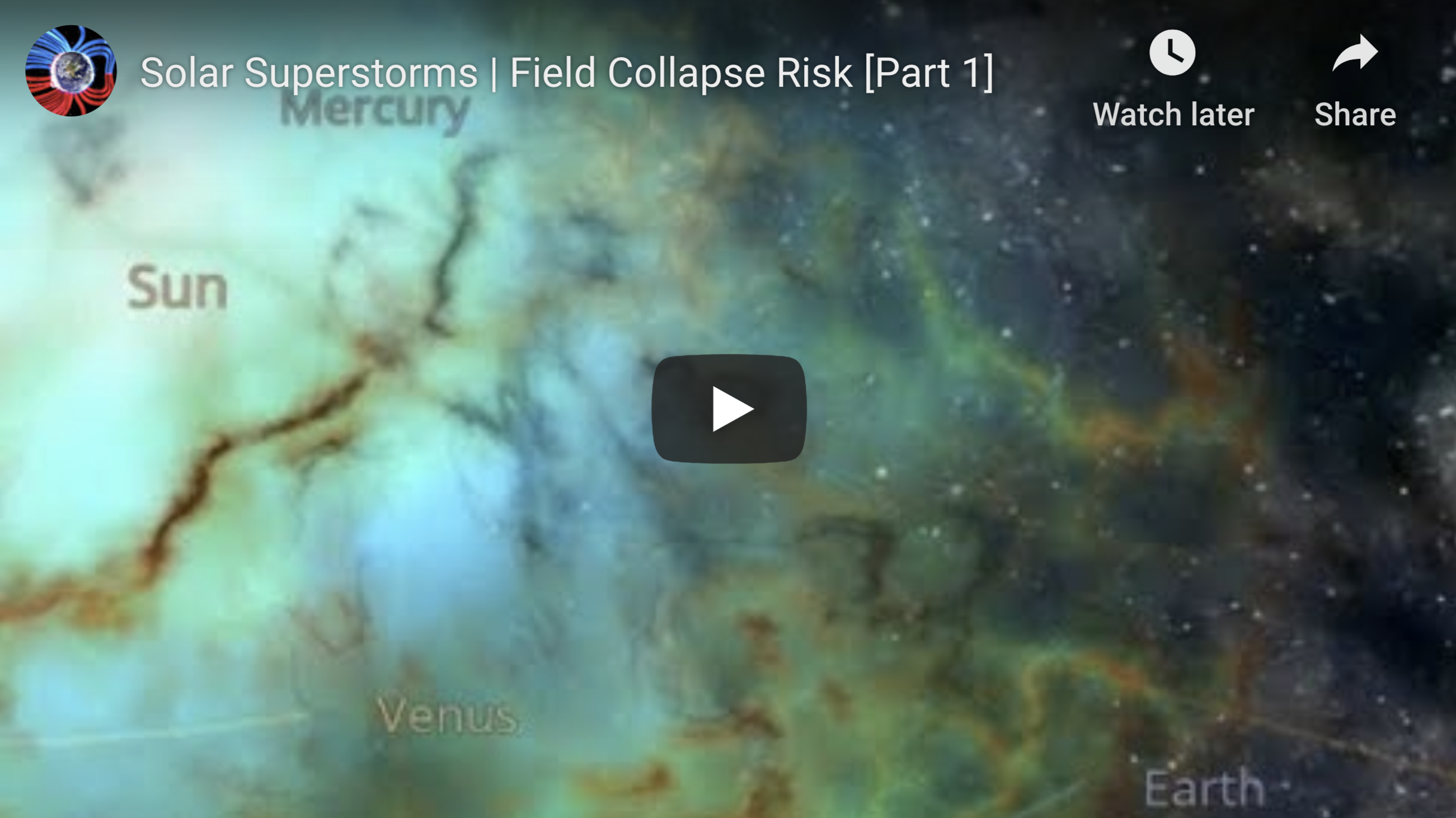 Solar Superstorms Field Collapse Risk Part 1 4 28 2020