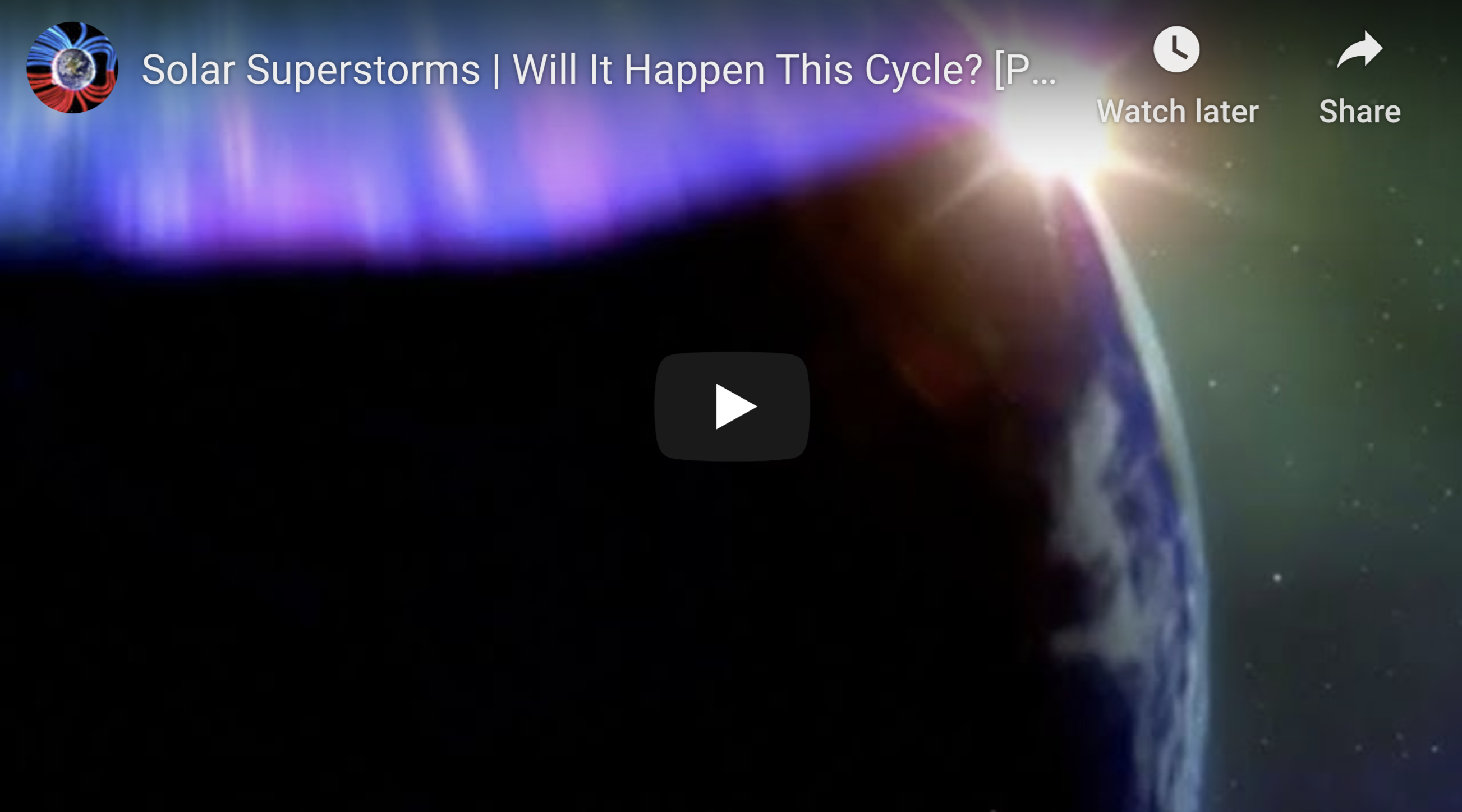Solar Superstorms Will It Happen This Cycle Part 3 4 30 2020