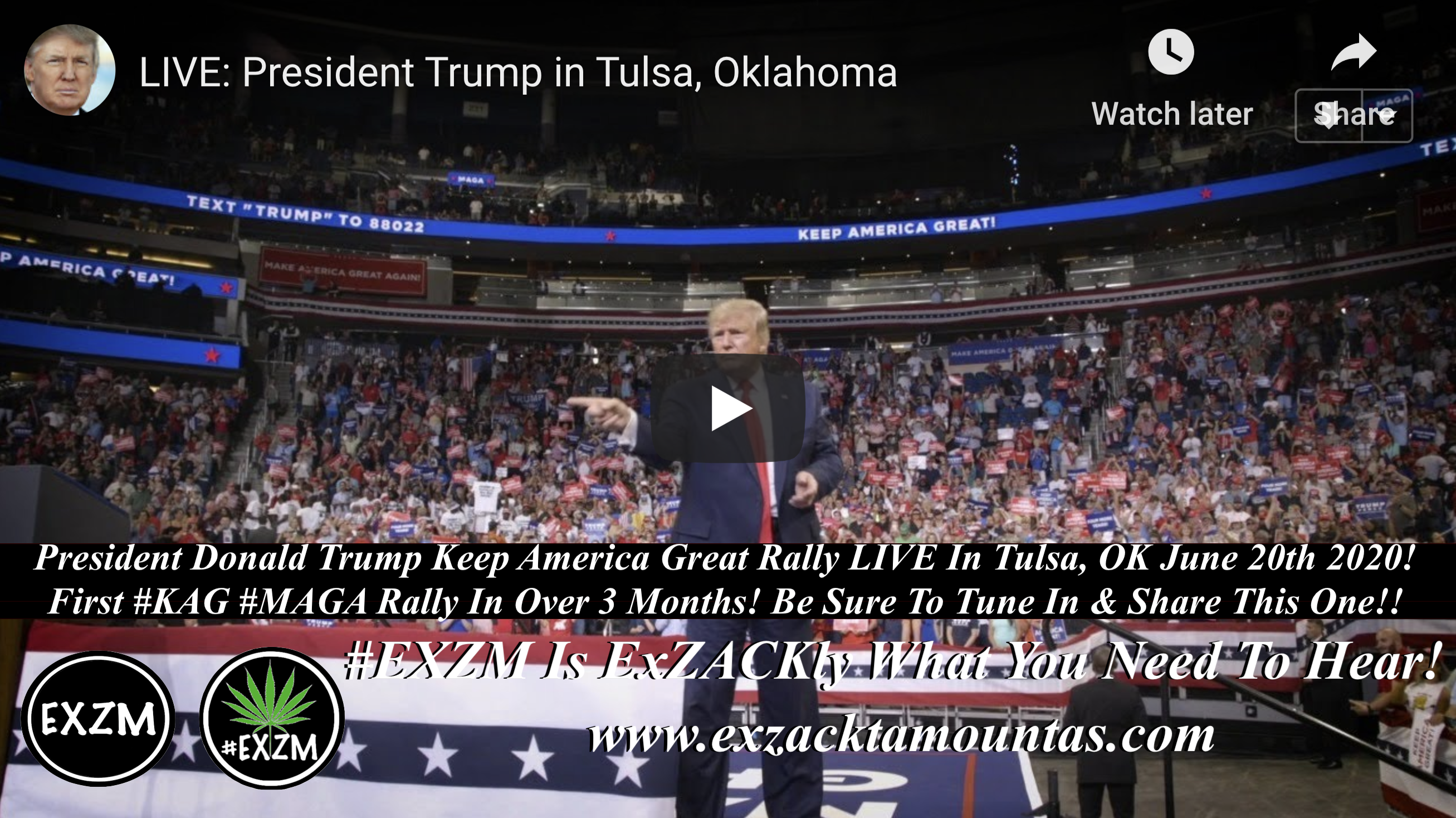 President Donald Trump Keep America Great Rally LIVE In Tulsa, OK June 20th 2020! First #KAG #MAGA Rally In Over 3 Months! Be Sure To Tune In & Share This One!!