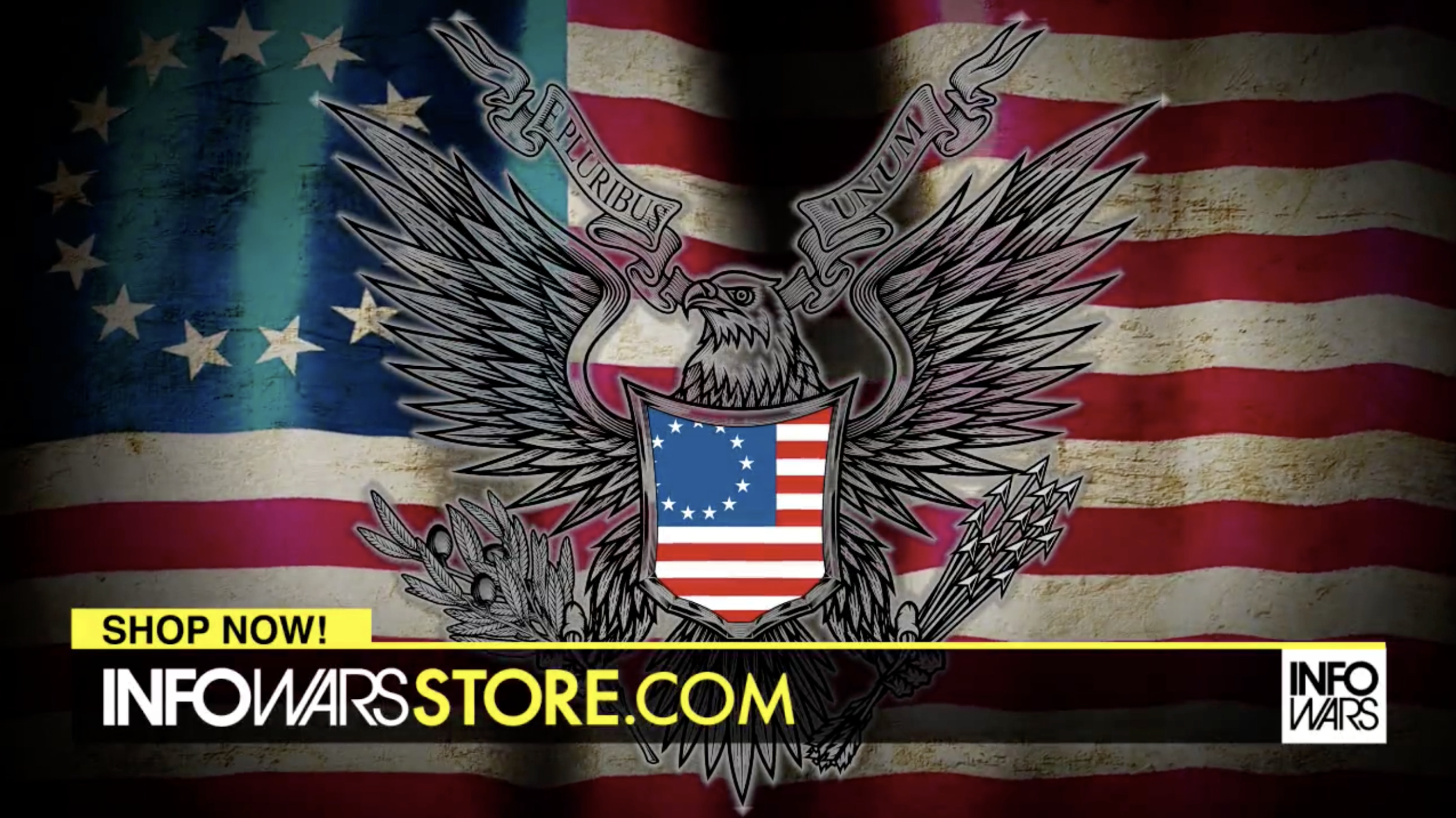 Alex Jones Infowars Store Eagle Betsy Ross Flag EXZM July 24th 2020