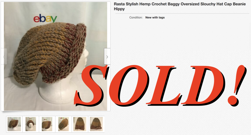 Rasta Stylish Hemp Crochet Baggy Oversized Slouchy Hat Cap Beanie Hippy July 13th 2020 2