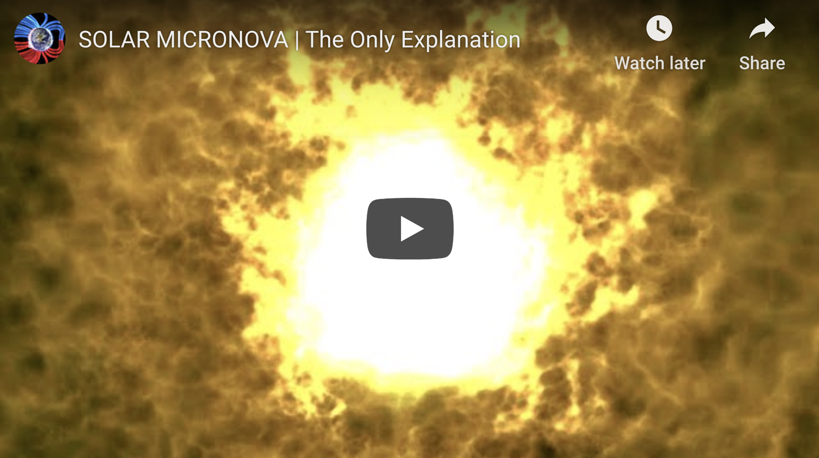 SOLAR MICRONOVA The Only Explanation EXZM Suspicious Observers post July 3rd 2020