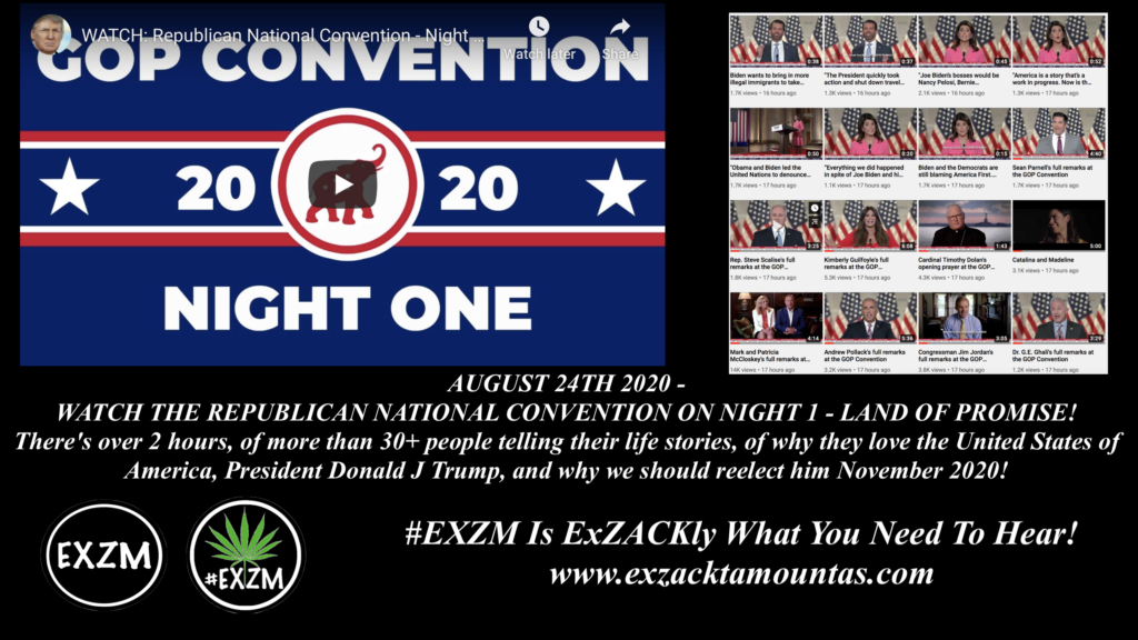 EXZM President Donald Trump RNC Republican National Convention August 24th 2020