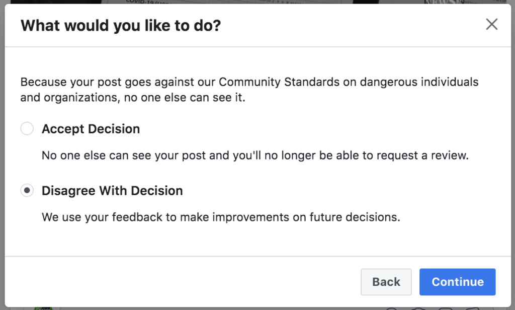 Facebook banned me for 7 days August 2nd 2020 3