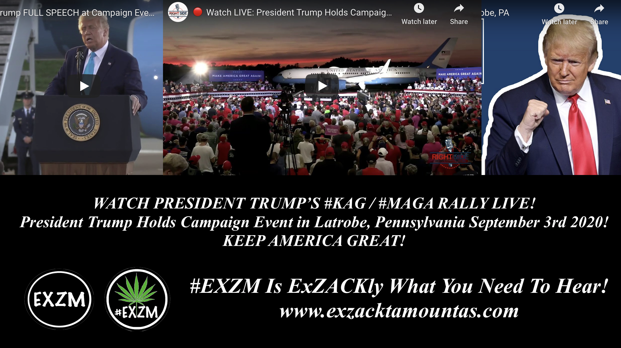 President Donald Trump KAG MAGA Rally Latrobe Pennsylvania September 3rd 2020