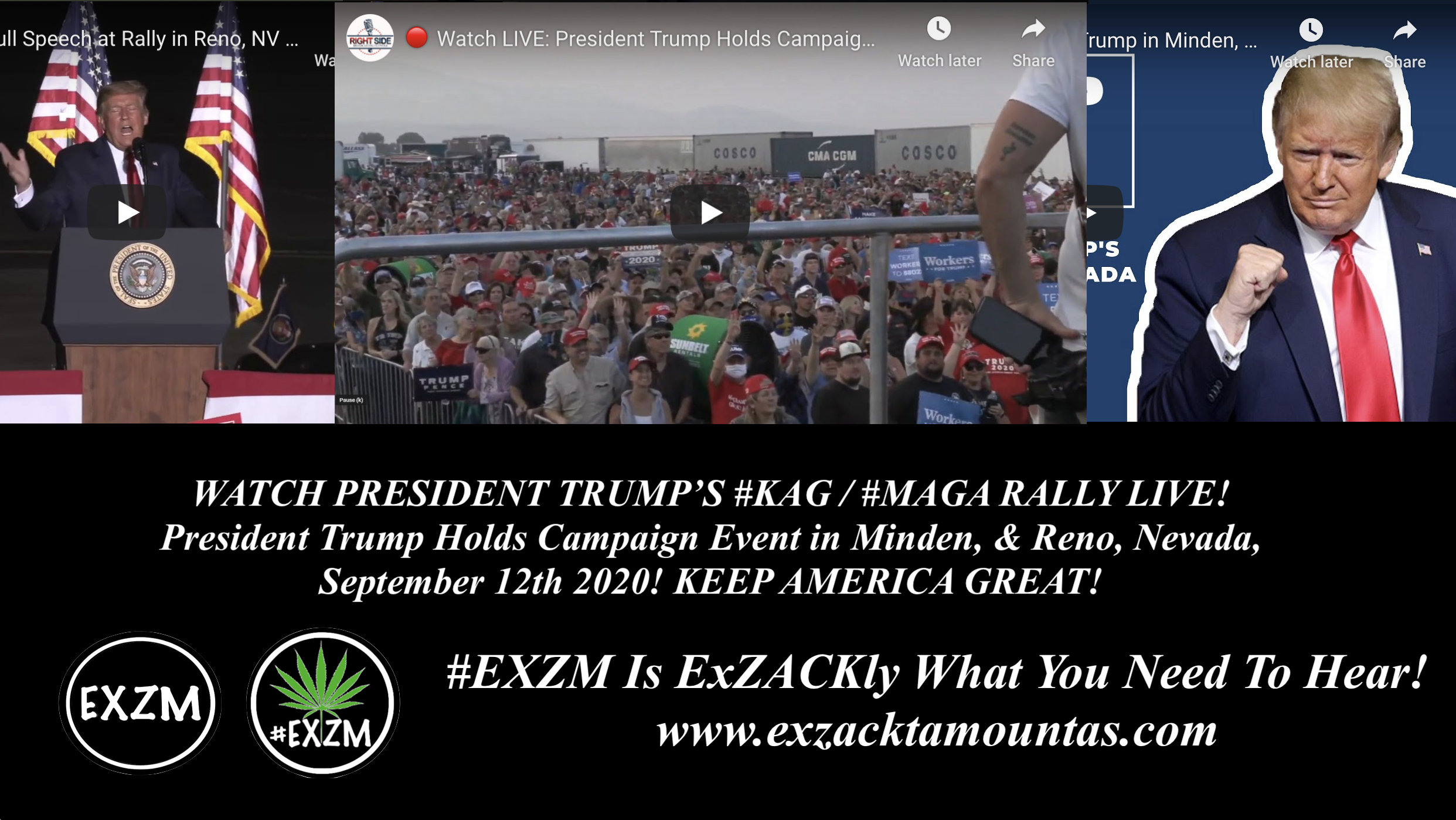 President Donald Trump KAG MAGA Rally Minden Reno Nevada September 12th 2020
