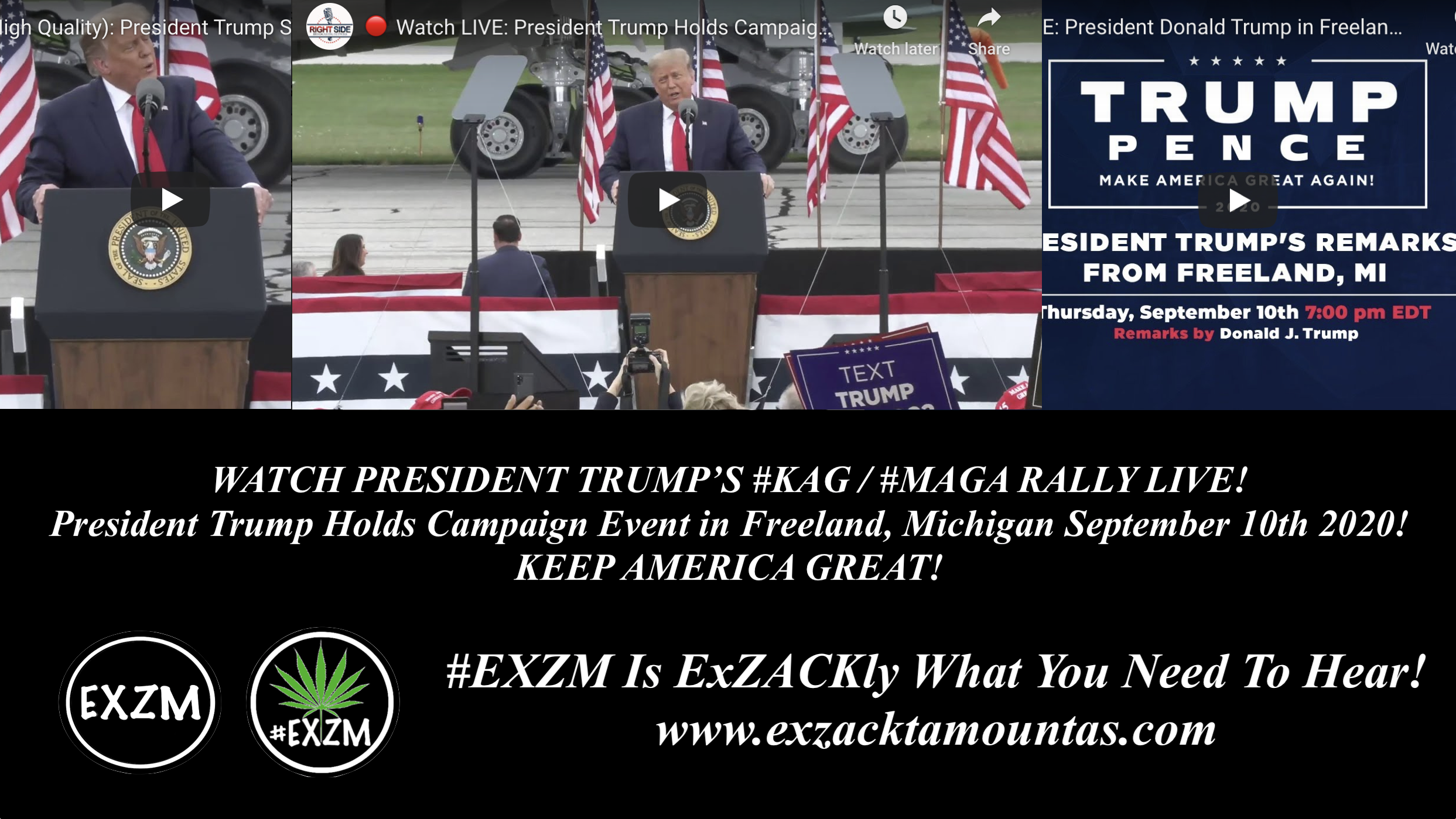President Donald Trump KAG MAGA Rally Winston Freeland, Michigan September 10th 2020