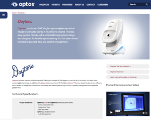 Optos Daytona Eye Retina Scanners December 13th 2020