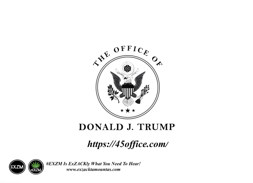 The Office of President Donald Trump new website 45office EXZM Zack Mount January 27th 2021 copy