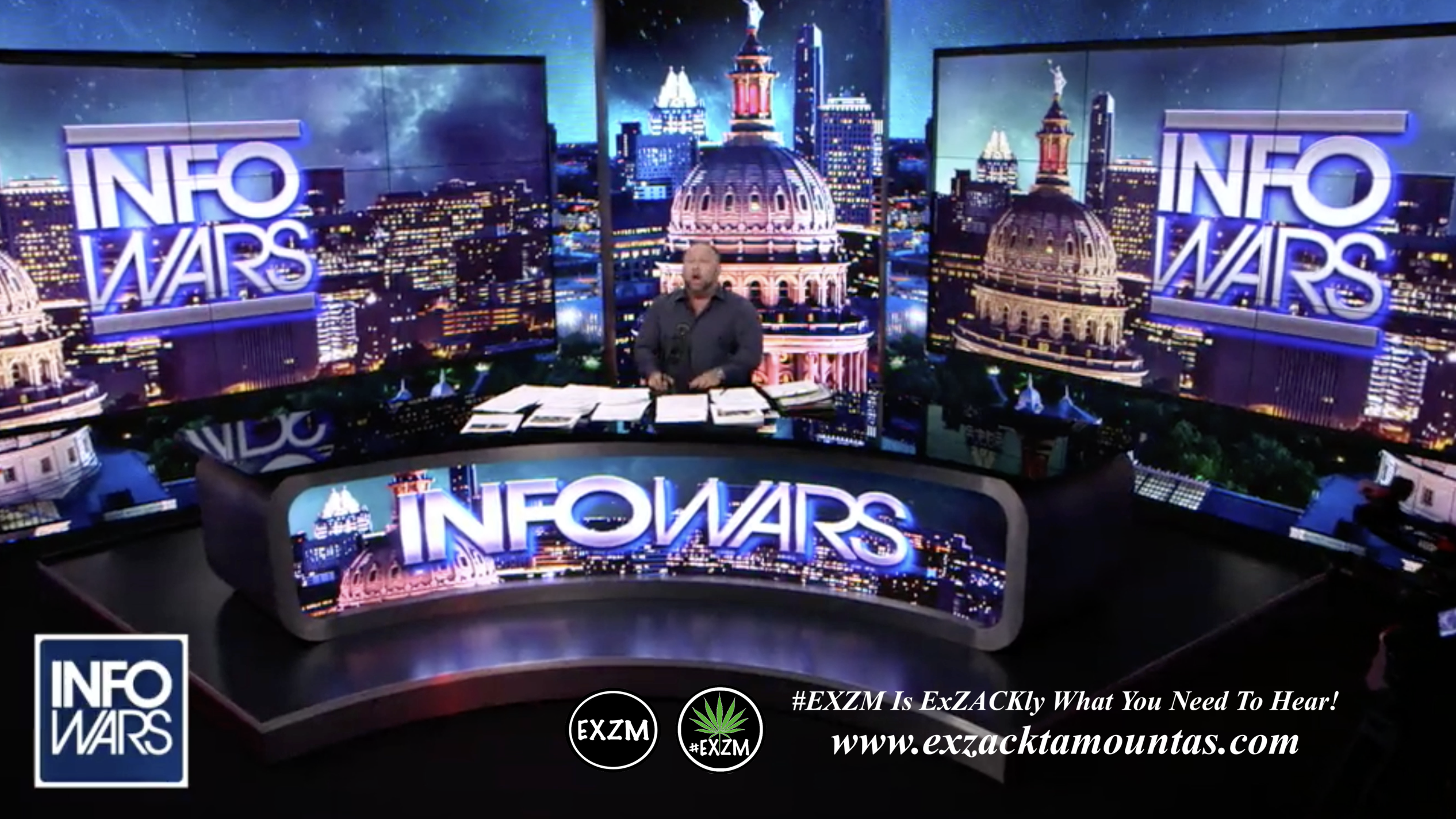 Alex Jones Live Infowars Studio EXZM Zack Mount April 30th 2021 copy