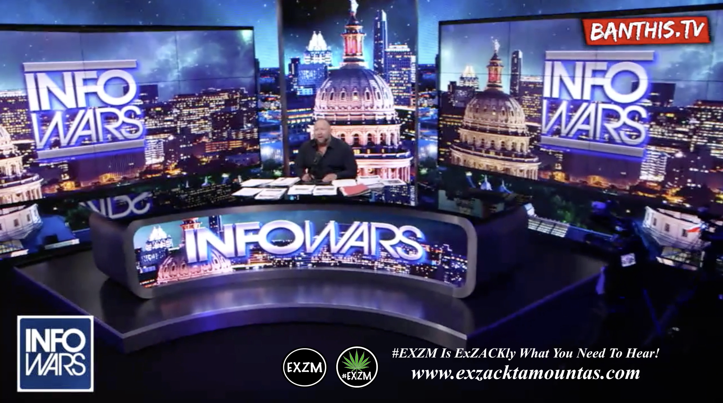 Alex Jones Live Infowars Studio EXZM Zack Mount April 7th 2021 copy