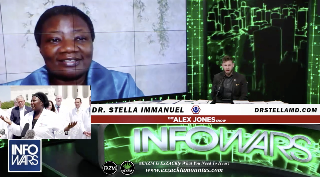 Doctor Stella Immanuel Warns The World Of Deadly Nanotechnology Inside Covid Vaccines Owen Shroyer Alex Jones Infowars EXZM Zack Mount May 19th 2021