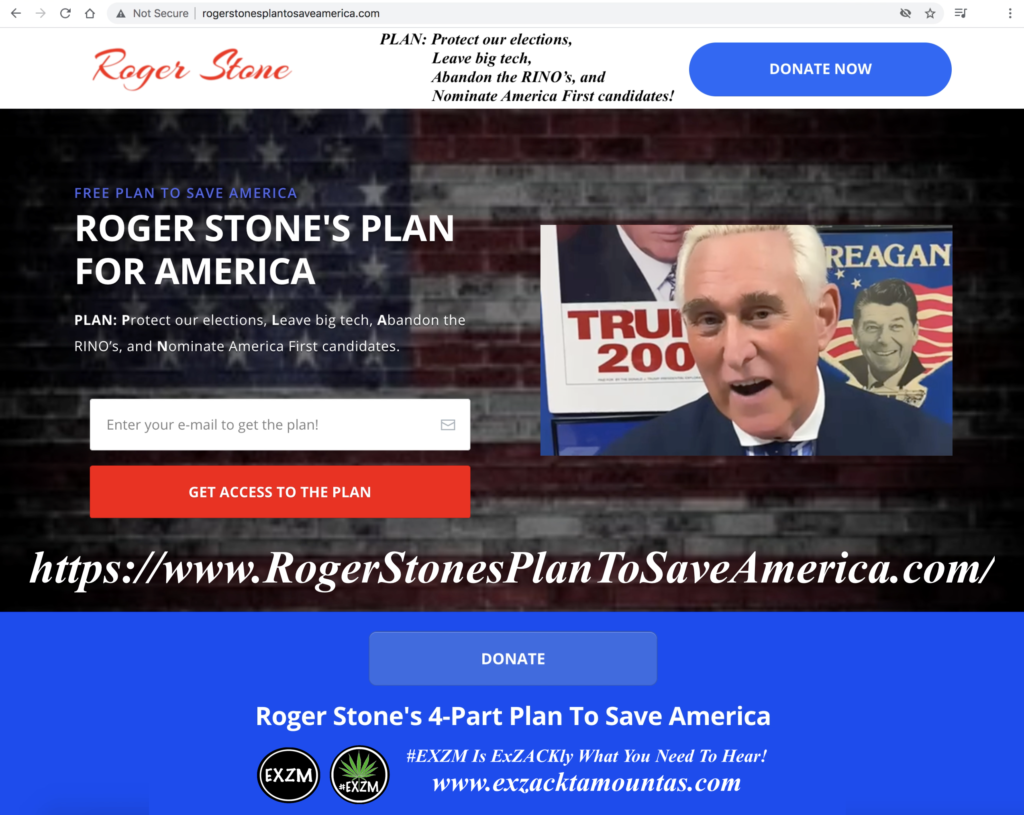 ROGER STONE'S FREE PLAN TO SAVE AMERICA EXZM Zack Mount June 10th 2021 copy