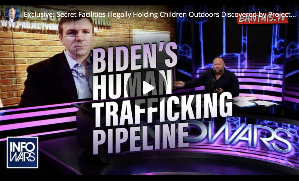 Exclusive Secret Facilities Illegally Holding Children Outdoors Discovered by Project Veritas EXZM Zack Mount April 1st 2021