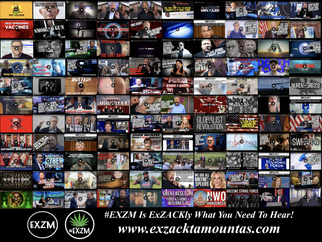 MOST WATCHED VIDEOS ON BANNED VIDEO DEEP STATE GLOBALISTS DEPOPULATION ELECTION FRAUD AND MUCH MORE EXZM Zack Mount July 19th 2021