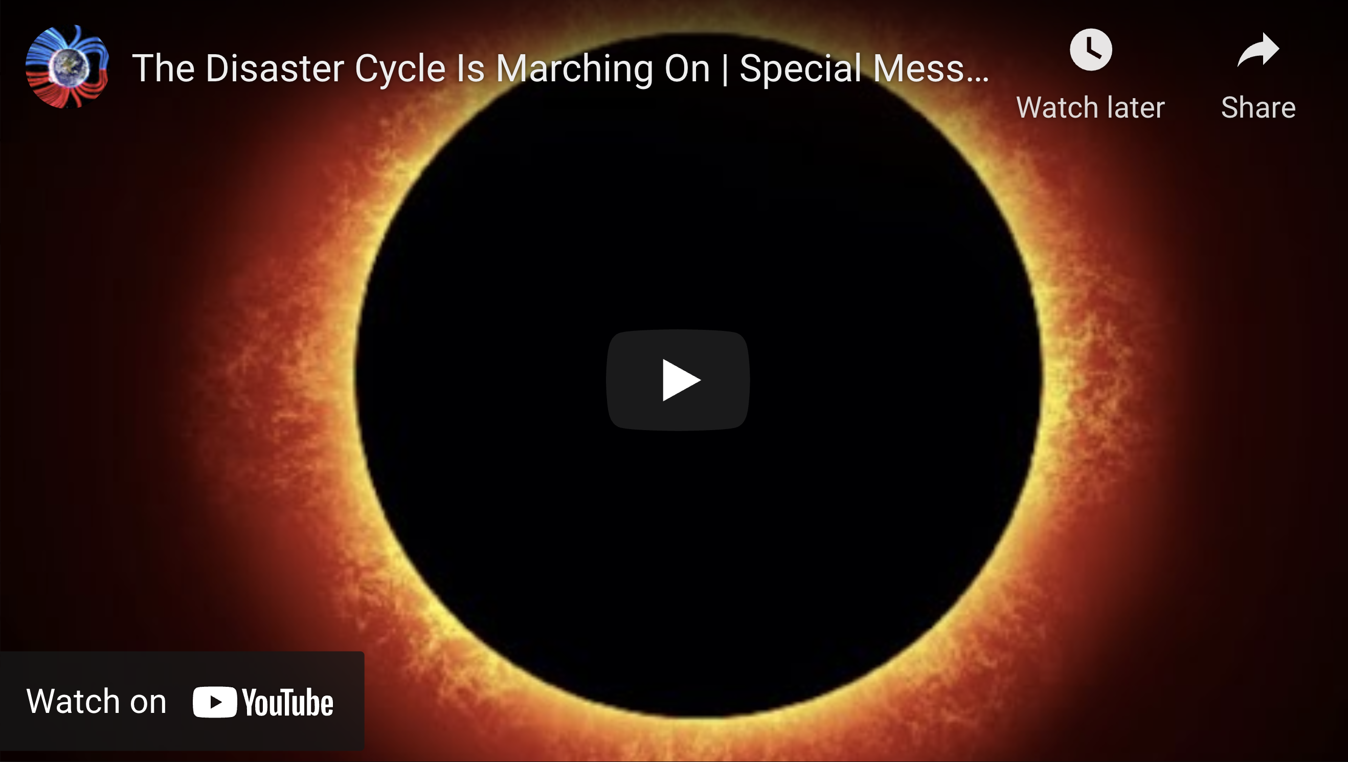 Suspicious Observers Post The Disaster Cycle Is Marching On Special Message For You EXZM Zack Mount July 28th 2021
