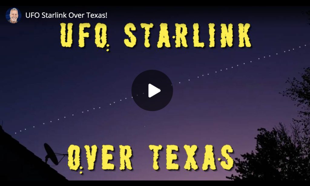UFO Starlink Over Texas EXZM Zack Mount April 16th 2021
