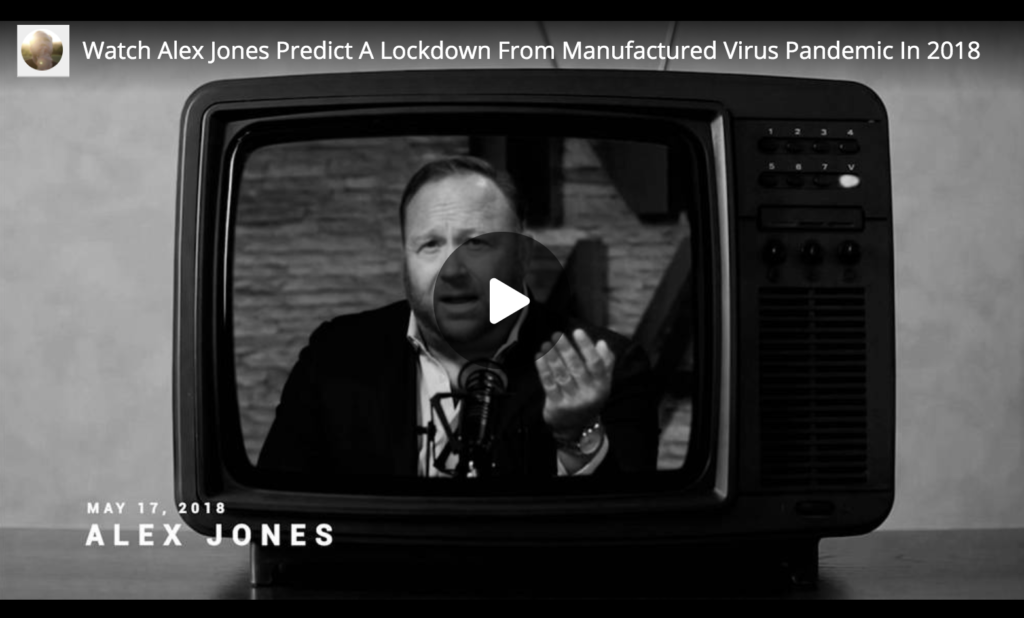 Watch Alex Jones Predict A Lockdown From Manufactured Virus Pandemic In 2018 EXZM Zack Mount June 2nd 2021