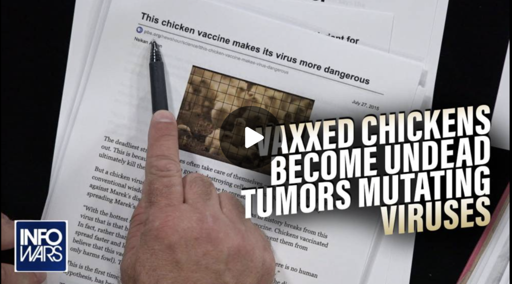 Bill Gates Vaccines Turn Chickens Into Living Tumors EXZM Zack Mount August 27th 2021