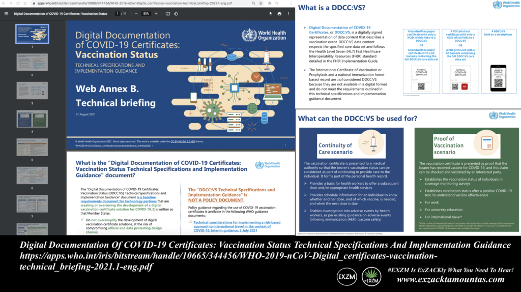 Digital Documentation Of COVID19 Certificates Vaccination Status Technical Specifications And Implementation Guidance EXZM Zack Mount August 31st 2021