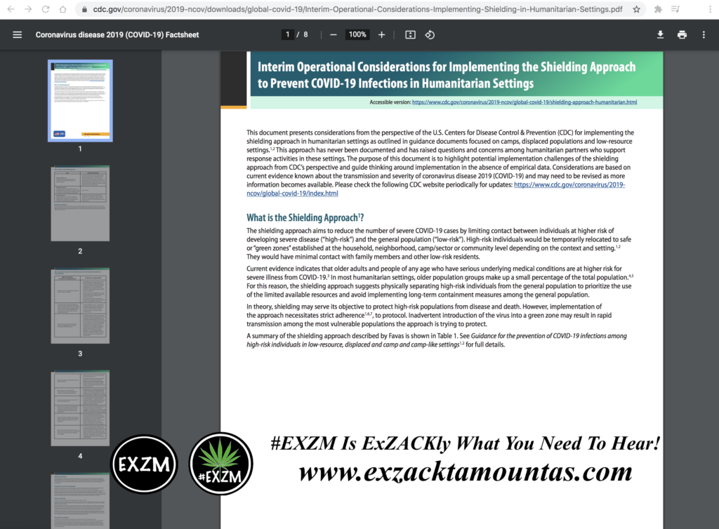 Interim Operational Considerations for Implementing the Shielding Approach to Prevent COVID19 Infections in Humanitarian Settings CDC July 26th 2020 pdf EXZM Zack Mount August 10th 2021