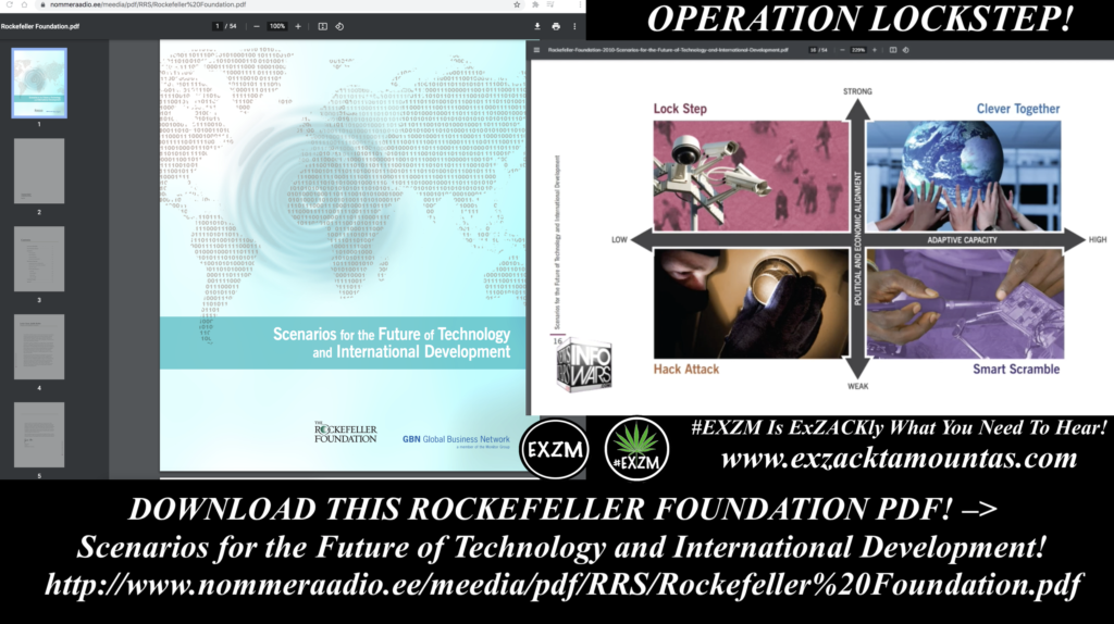 OPERATION LOCKSTEP DOWNLOAD THIS ROCKEFELLER FOUNDATION PDF Scenarios for the Future of Technology and International Development EXZM Zack Mount August 27th 2021