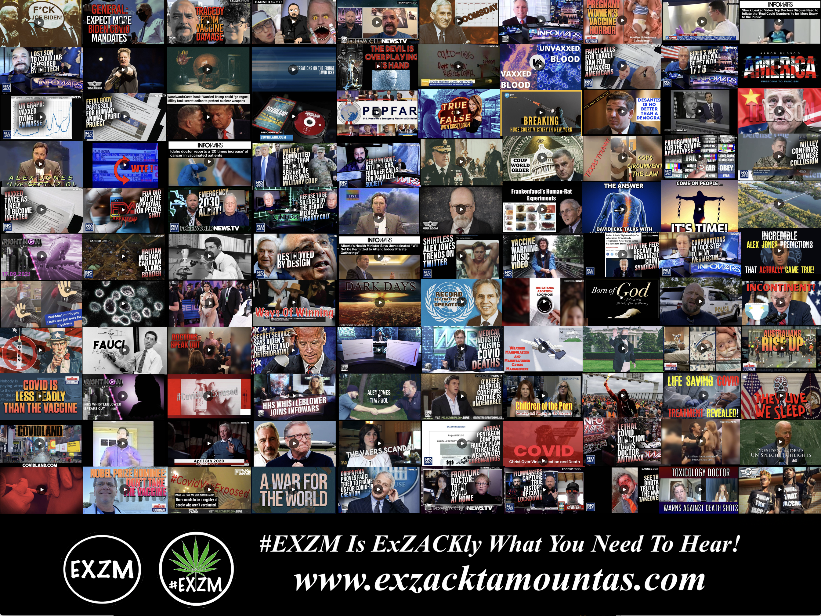 MOST WATCHED VIDEOS ON BANNED VIDEO DEEP STATE GLOBALISTS DEPOPULATION ELECTION FRAUD AND MUCH MORE EXZM Zack Mount September 29th 2021 page 5