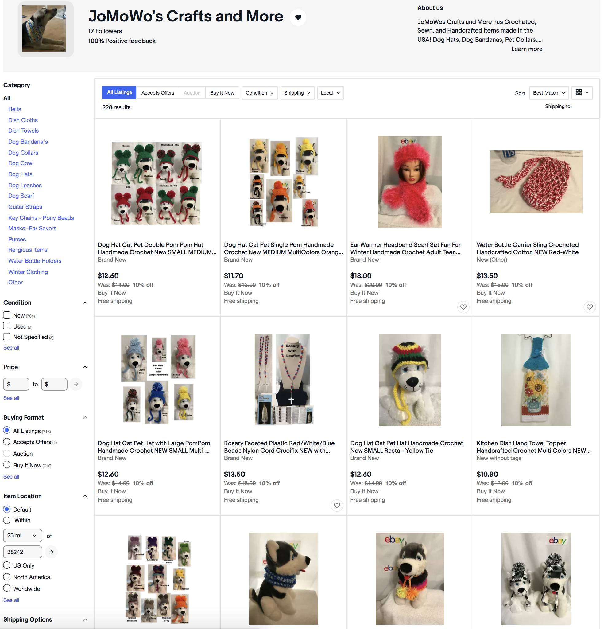 JoMoWos Crafts and More Ebay Store Best Match November 26th 2021