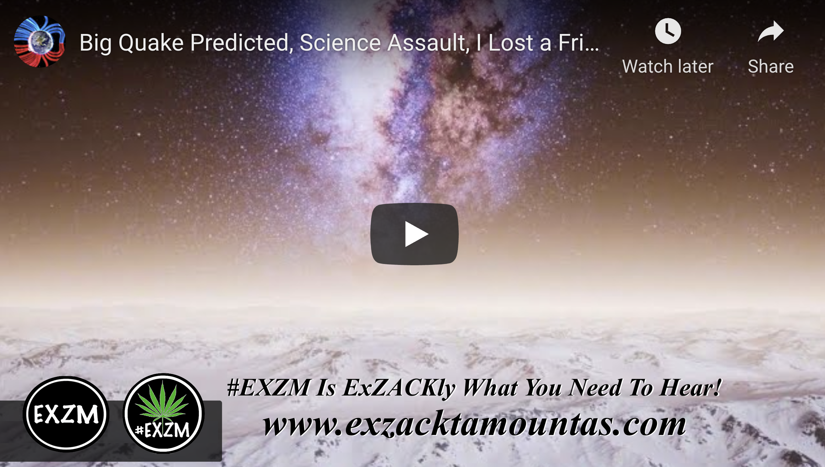 Suspicious Observers Post EXZM Zack Mount November 28th 2021