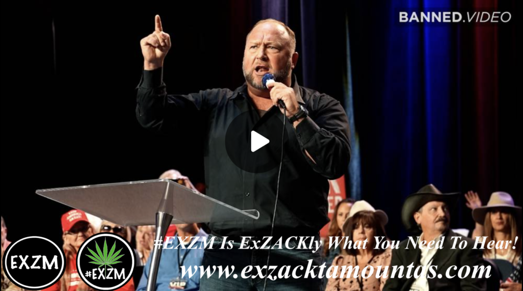 VIDEO Alex Jones Delivers Powerful Speech At Reawaken America Tour EXZM Zack Mount November 24th 2021 copy