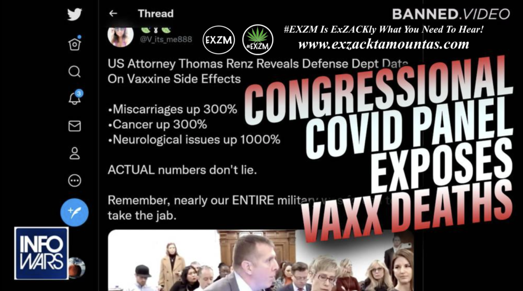 Congressional COVID Panel Exposes Vaxx Related Deaths EXZM Zack Mount January 31st 2022