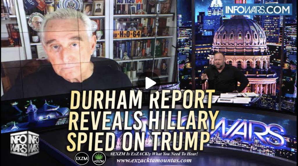 Exclusive Roger Stone Responds To Durhams Bombshell Findings That The Deep State Illegally Spied On Trump EXZM Zack Mount February 13th 2022