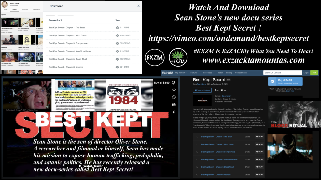 Watch Download Sean Stone Oliver Stone son new docu series Best Kept Secret EXZM exZACKtaMOUNTas Zack Mount August 27th 2022
