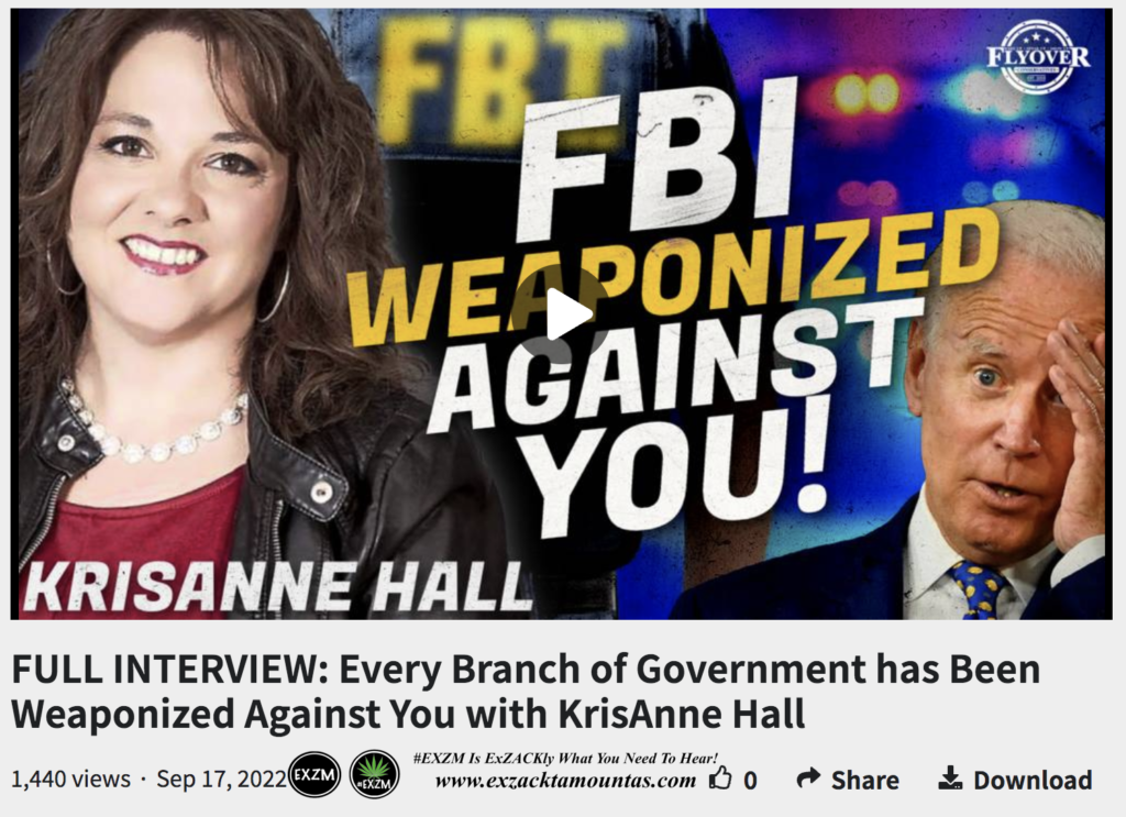 FULL INTERVIEW Every Branch of Government has Been Weaponized Against You with KrisAnne Hall Alex Jones Infowars EXZM exZACKtaMOUNTas Zack Mount Sept 17th 2022