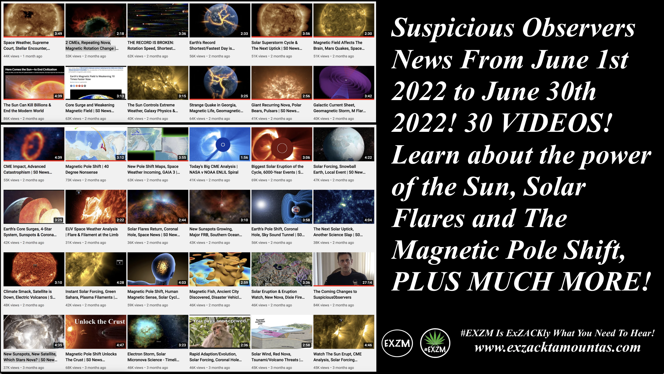 Suspicious Observers News From June 1st 2022 to June 30th 2022 Magnetic Pole Shift The Great Reset Alex Jones Infowars EXZM exZACKtaMOUNTas Zack Mount September 1st 2022
