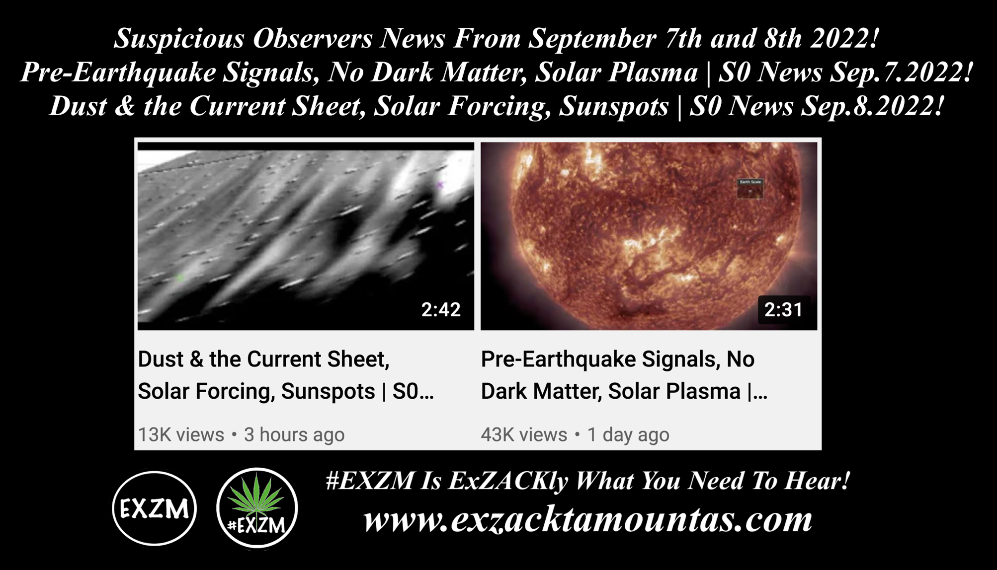 Suspicious Observers News September 7th 8th 2022 Magnetic Pole Shift The Great Reset Alex Jones Infowars EXZM exZACKtaMOUNTas Zack Mount September 8th 2022 2