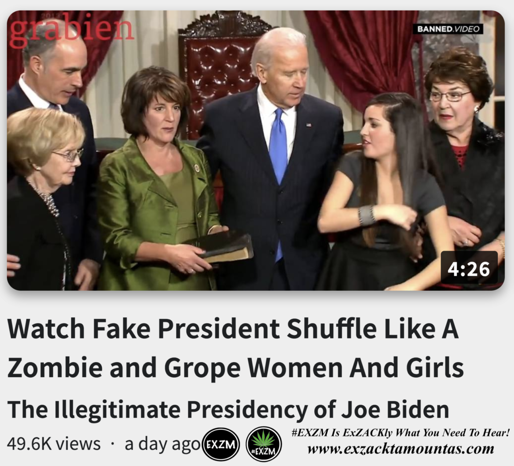 Watch Fake President Joe Biden Zombie Grope Women Girls Alex Jones Infowars EXZM exZACKtaMOUNTas Zack Mount September 30th 2022