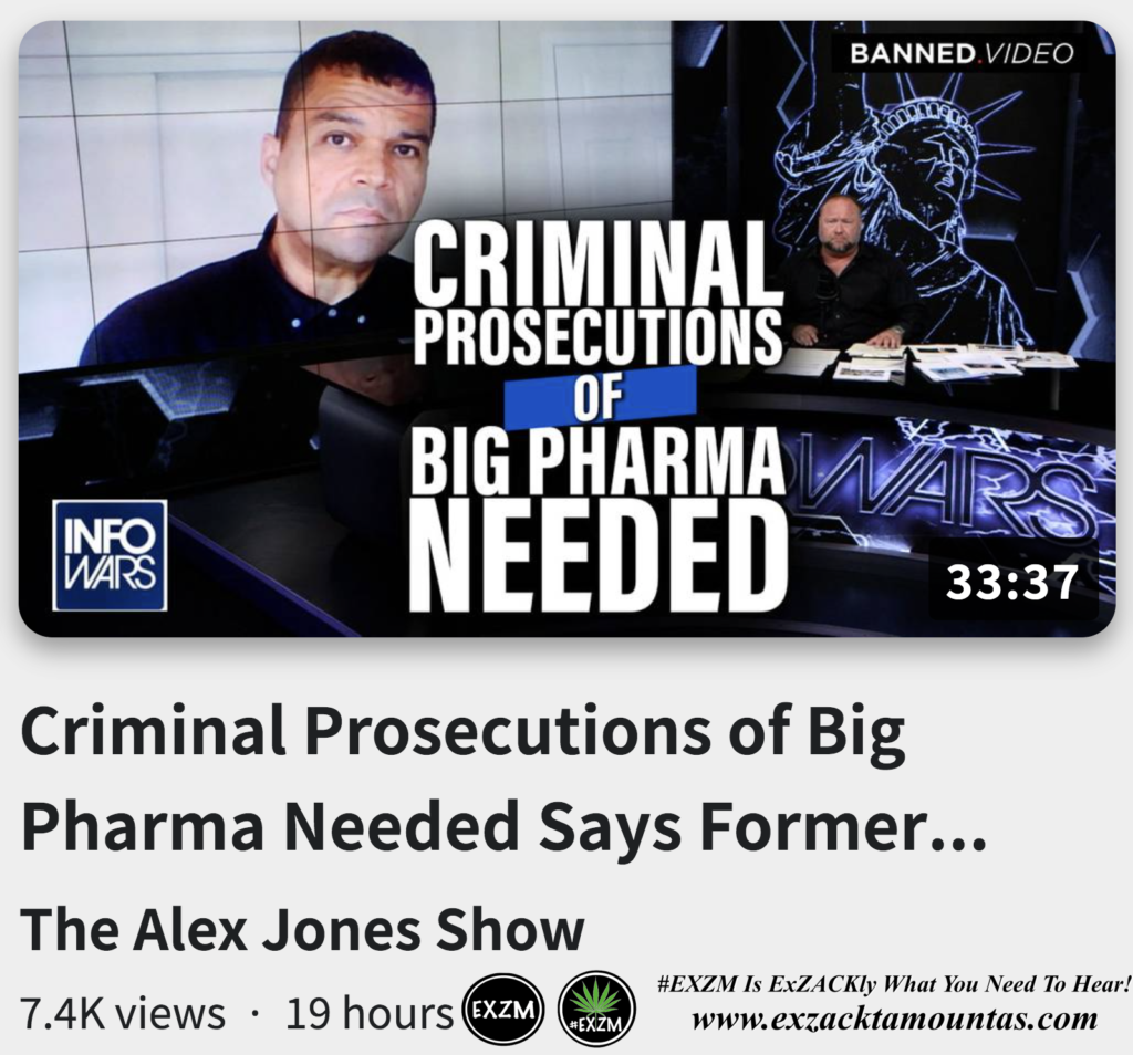 Criminal Prosecutions of Big Pharma Needed Former White House Medical Advisor Dr Paul Alexander Alex Jones Infowars EXZM exZACKtaMOUNTas Zack Mount October 13th 2022