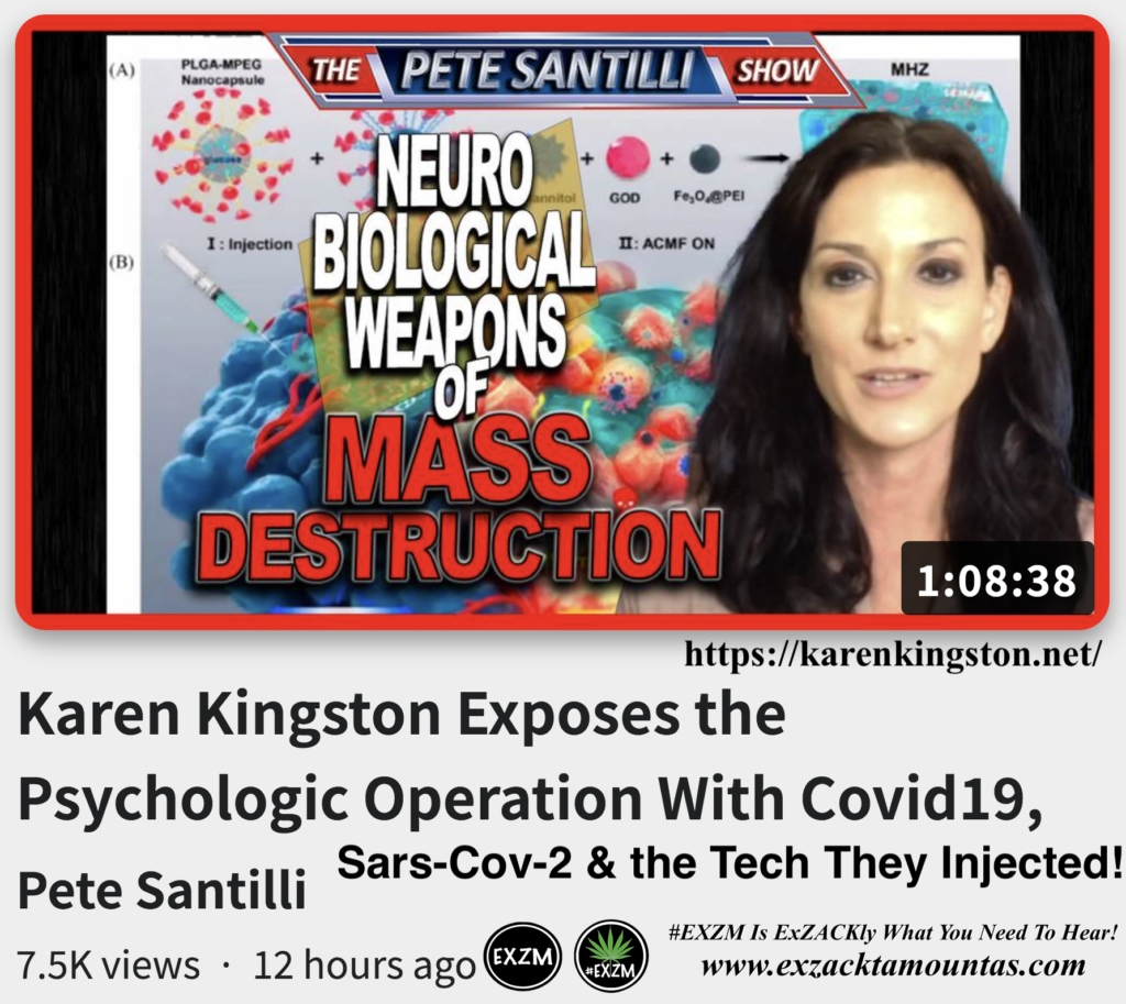 Karen Kingston Exposes Psychologic Operation With Covid19 SarsCov2 Tech They Injected Alex Jones Infowars EXZM exZACKtaMOUNTas Zack Mount October 7th 2022