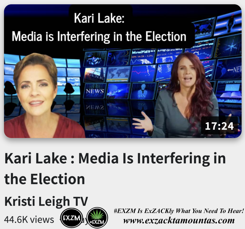 Kari Lake Media Is Interfering in the Election Kristi Leigh Alex Jones Infowars The Great Reset Book EXZM exZACKtaMOUNTas Zack Mount October 29th 2022