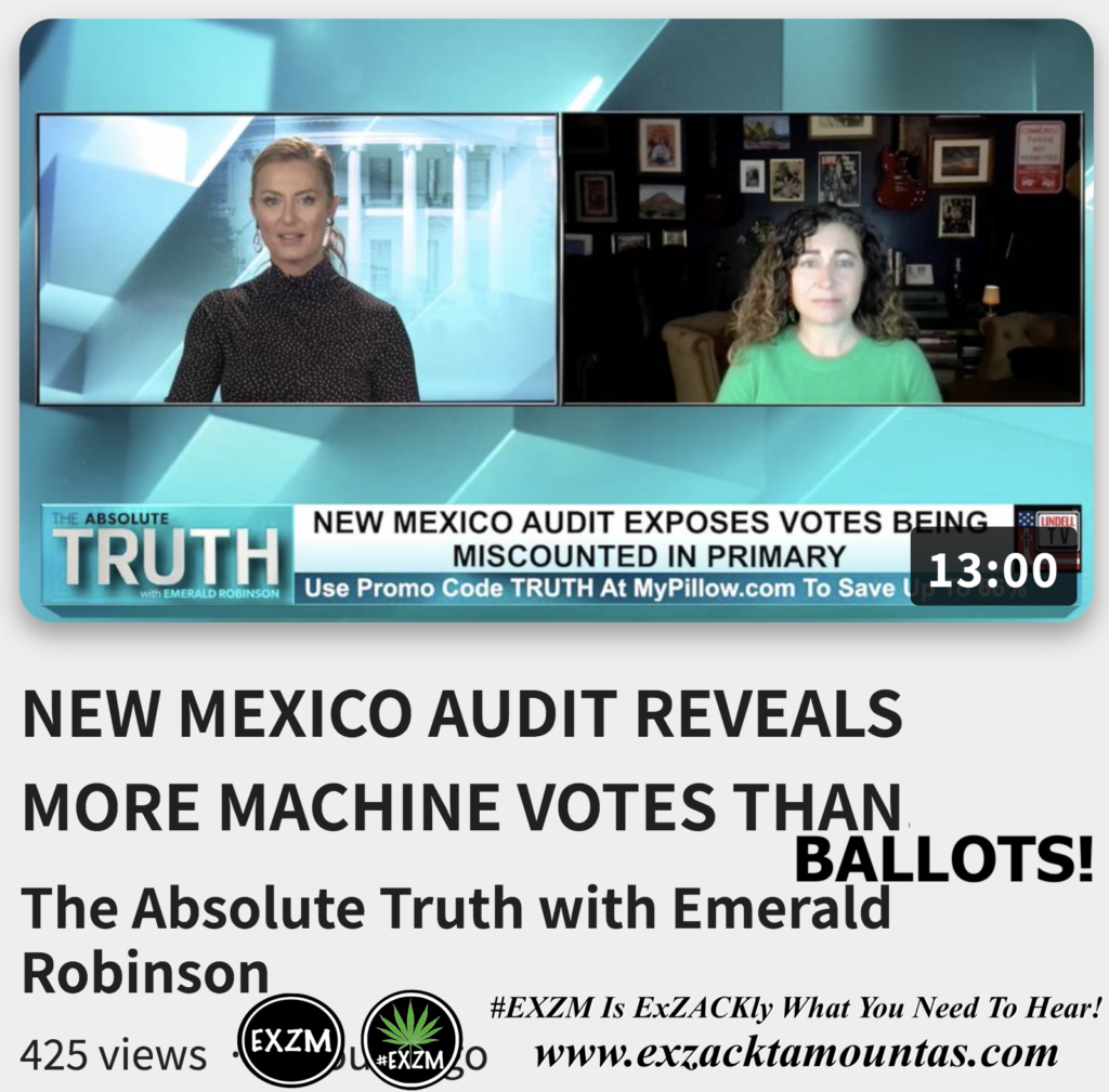 NEW MEXICO AUDIT REVEALS MORE MACHINE VOTES THAN BALLOTS Alex Jones Infowars The Great Reset EXZM exZACKtaMOUNTas Zack Mount October 28th 2022