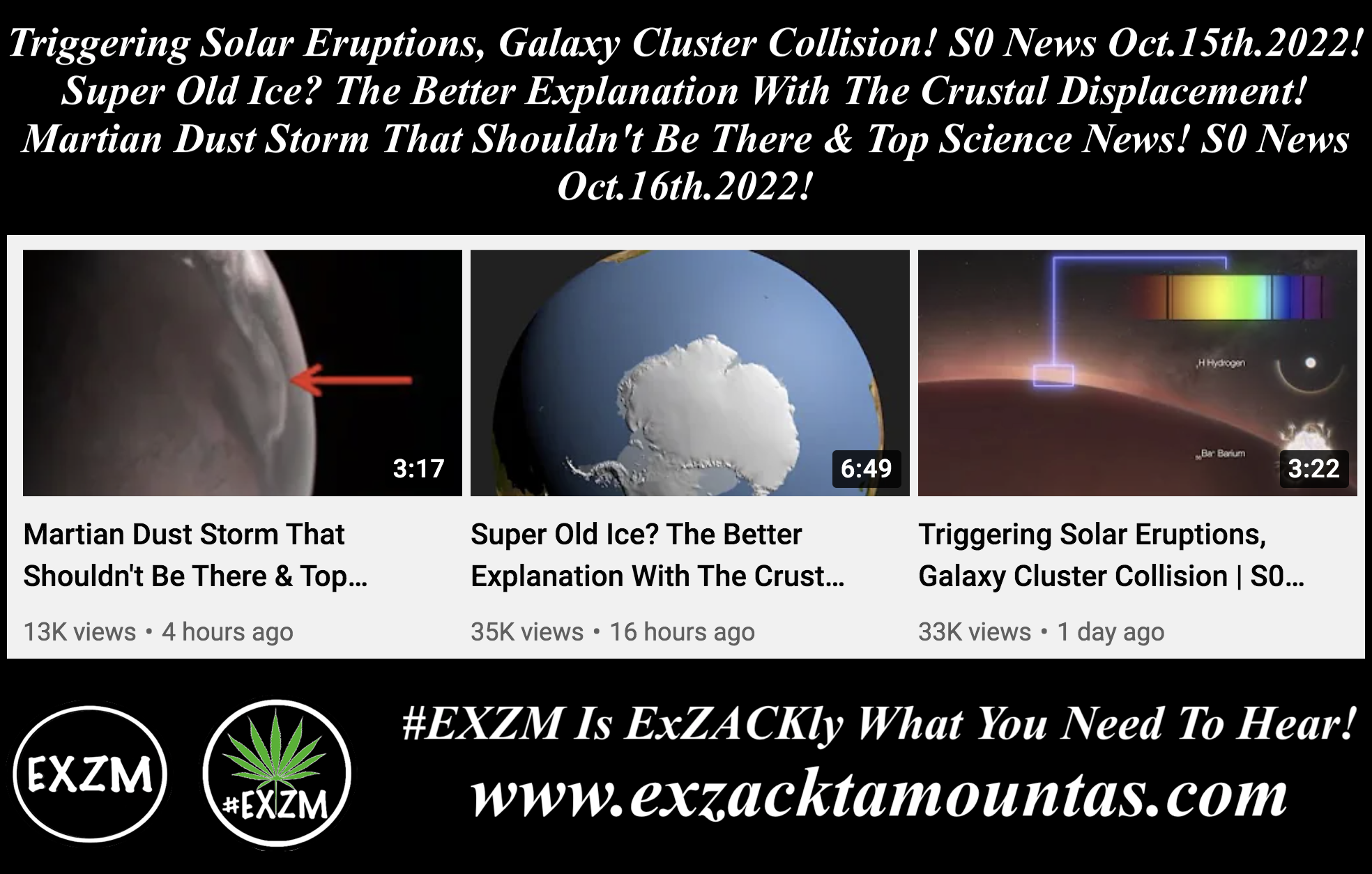 Suspicious Observers News Micronova Galactic Current Sheet Magnetic Pole Shift The Great Reset Alex Jones Infowars EXZM exZACKtaMOUNTas Zack Mount October 15th 16th 2022