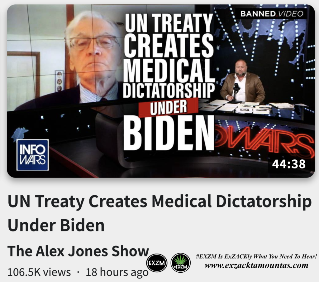 UN Treaty Creates Medical Dictatorship Under Biden Alex Jones Infowars The Great Reset Book October 3rd 2022