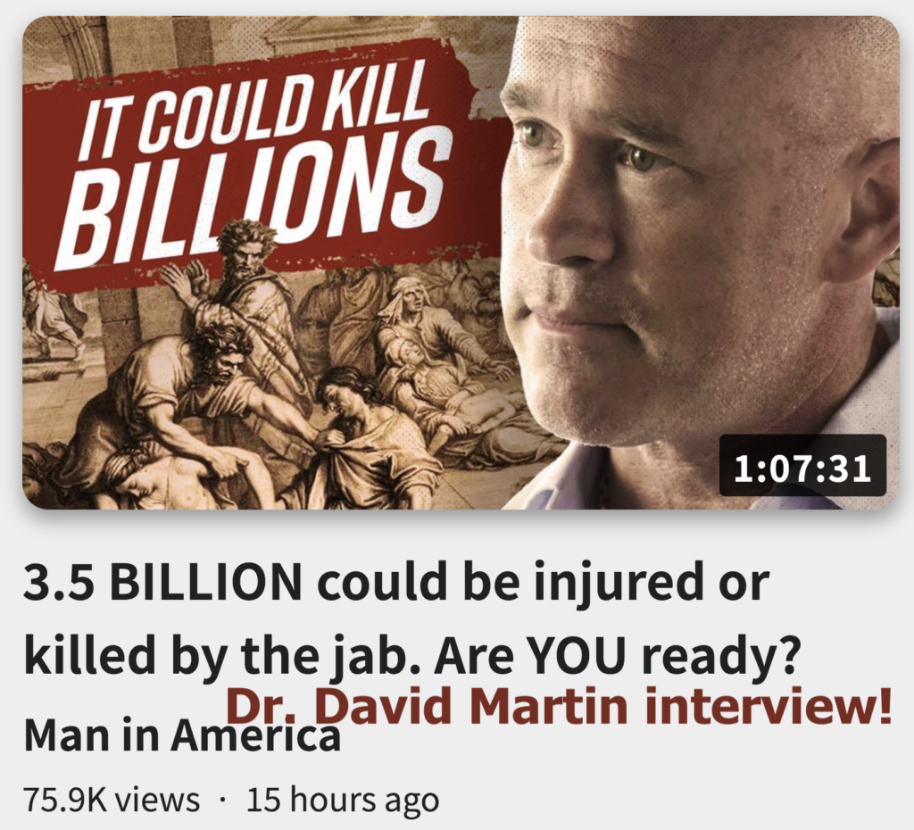 3 5 BILLION could be injured or killed by the jab Are YOU ready Dr David Martin interview Alex Jones Infowars The Great Reset EXZM exZACKtaMOUNTas Zack Mount November 23rd 2022