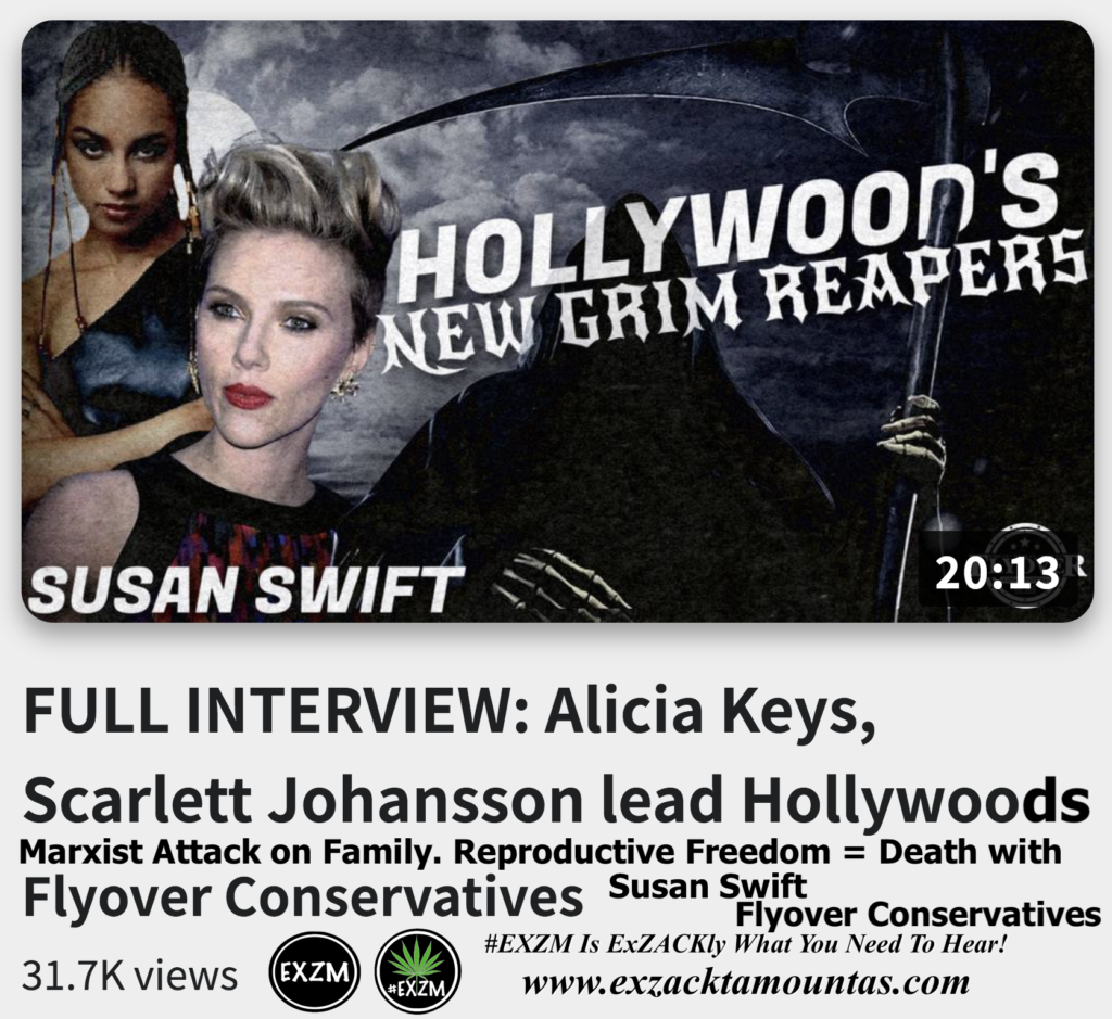 Alicia Keys Scarlett Johansson lead Hollywoods Marxist Attack on Family Flyover Conservatives Alex Jones Infowars The Great Reset EXZM exZACKtaMOUNTas Zack Mount November 27th 2022