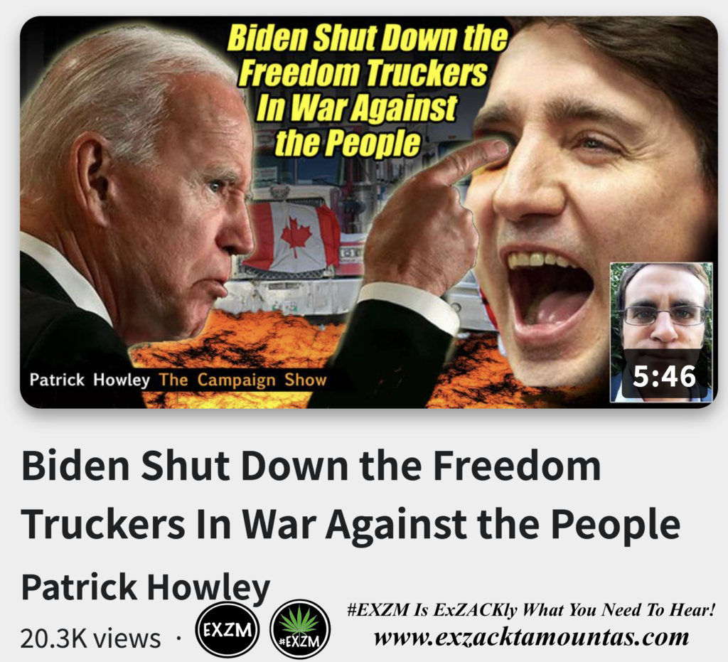 Biden Shut Down the Freedom Truckers In War Against the People Alex Jones Infowars The Great Reset EXZM exZACKtaMOUNTas Zack Mount November 25th 2022